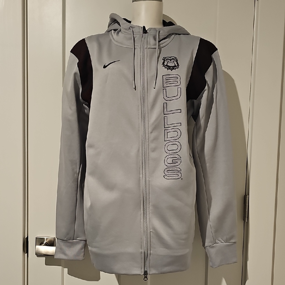 Nike Gray Georgia Bulldogs Full Zip Jacket